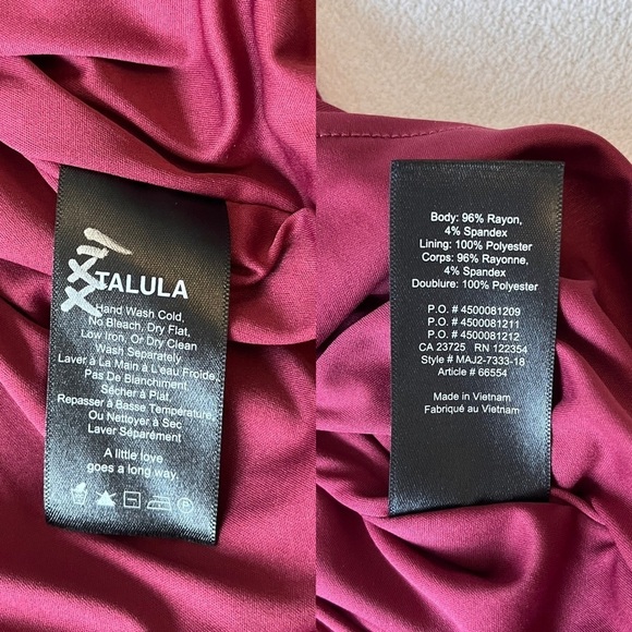 NWT Aritzia Talula Ruched Cordovan Mini Skirt Small - Picture 15 of 16